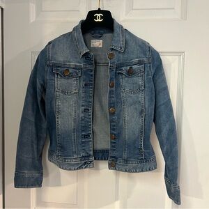J.Crew Crewcuts Denim Jean Jacket Blue Cotton Stretch  Girls Size 10 STYLE H6489
